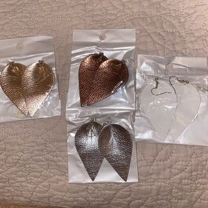 Ladies Leather Earrings